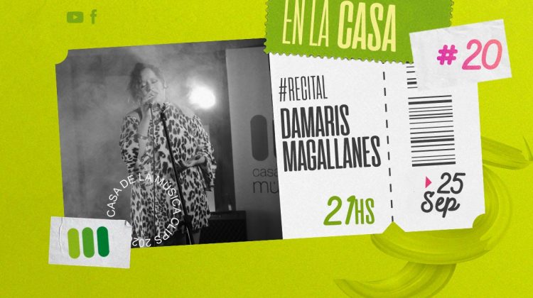 Recitales en la Casa: se presenta Damaris Magallanes