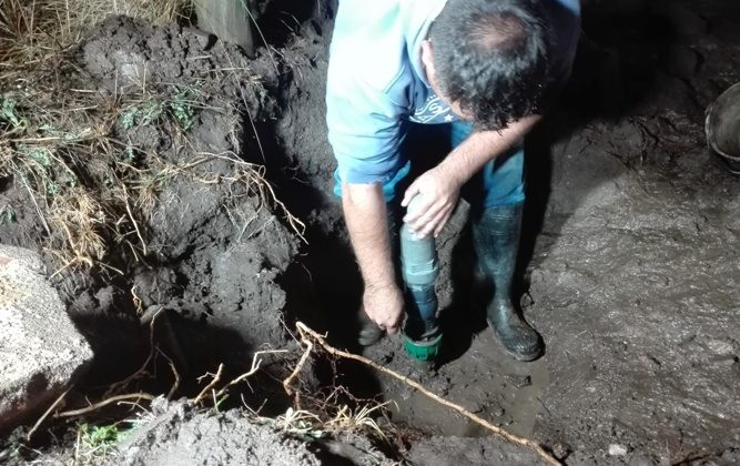 San Luis Agua reparó una rotura en el Acueducto Cámara 35 – La Punta