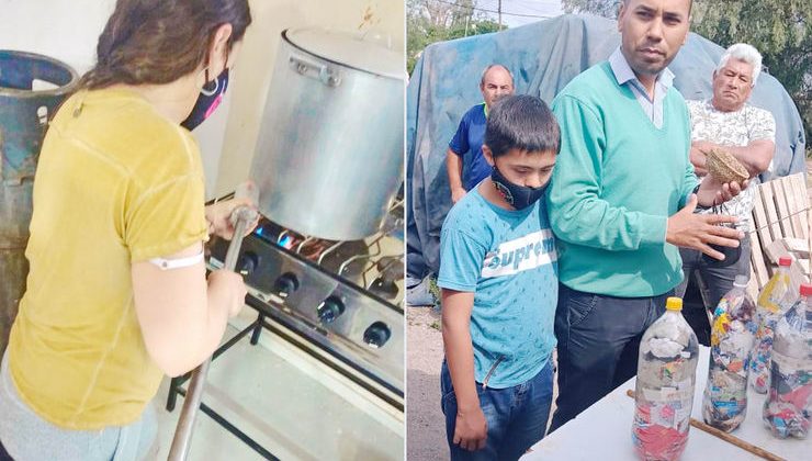 Docentes de la Escuela Pública Digital Rural brindan talleres para el cuidado del medioambiente en la penitenciaría y en el comedor del Barrio La República