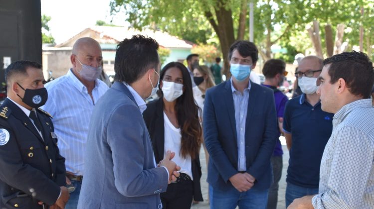 Anastasi visitó las obras de los nuevos centros del Sistema Inteligente de Seguridad Provincial (SISPRO)