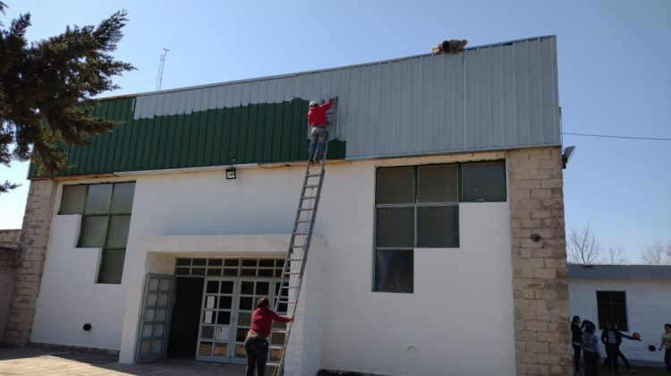 Infraestructura Escolar realizó trabajos en la Escuela Técnica Nº21 de Justo Daract