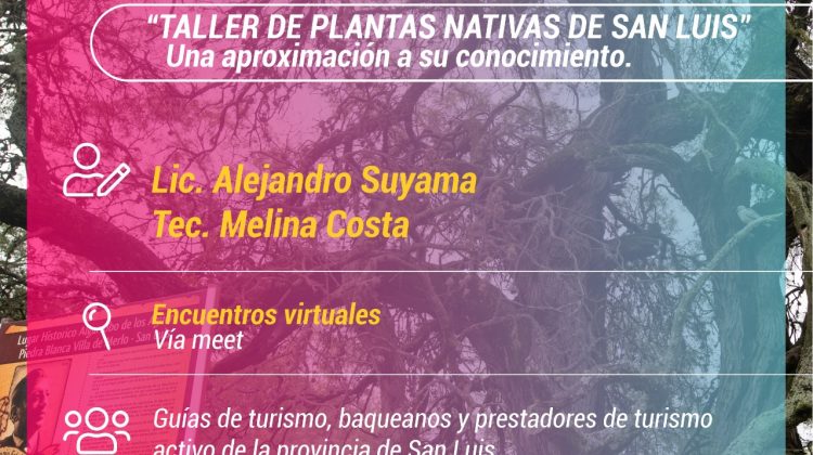 Realizarán una capacitación sobre plantas nativas de San Luis