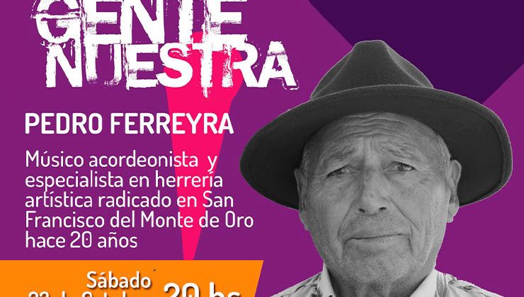 Centro Cultural de San Francisco: Pedro Ferreyra estará en el Ciclo “Gente Nuestra”