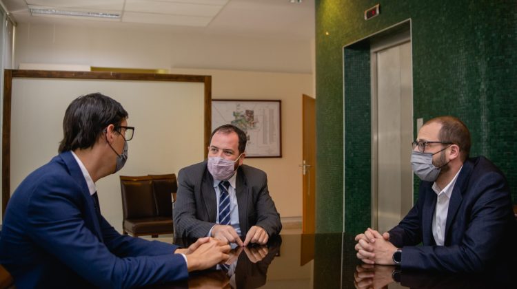 El ministro Filomena recibió al presidente del Colegio de Escribanos