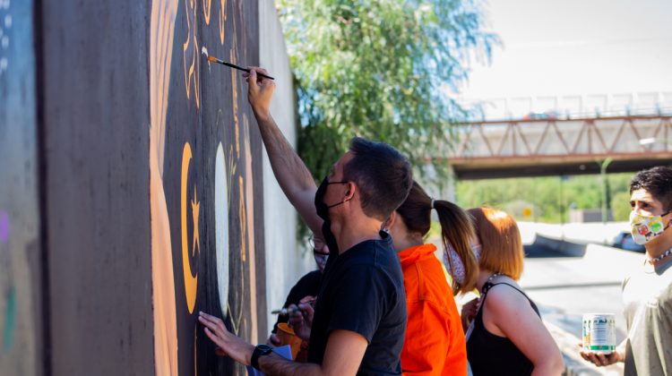 Se realizó el primer mural interreligioso de la provincia 