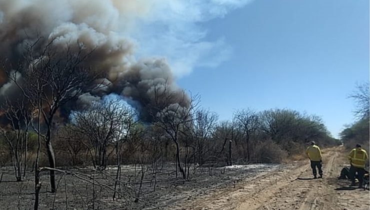 Continúa el combate de incendios forestales en el norte provincial