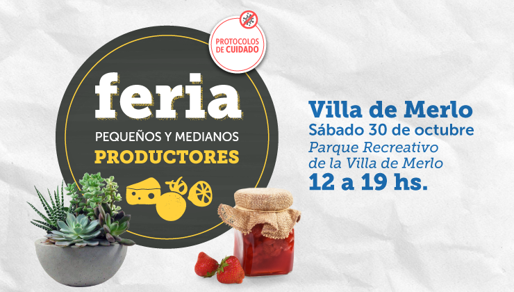 Cuenta regresiva para el regreso de la Feria de Pequeños y Medianos Productores a la Villa de Merlo