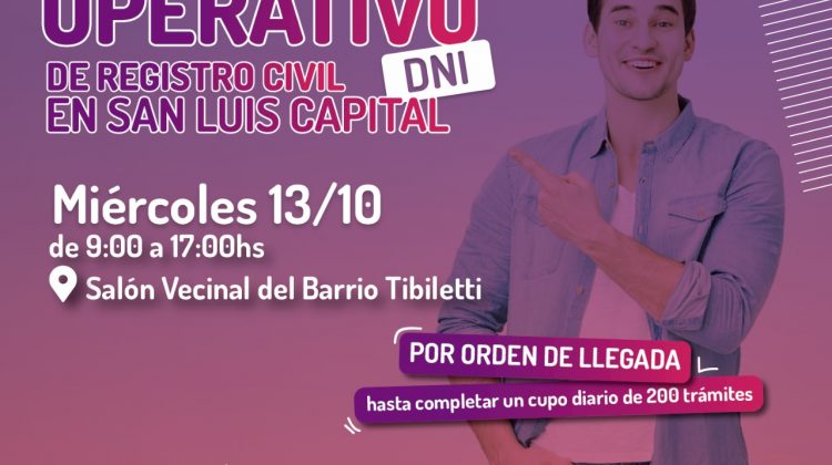 El operativo de DNI llega al barrio Tibiletti