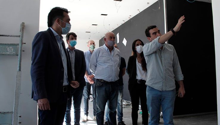 El ministro de Seguridad visitó las obras del nuevo Centro de Monitoreo en el Complejo Molino Fénix