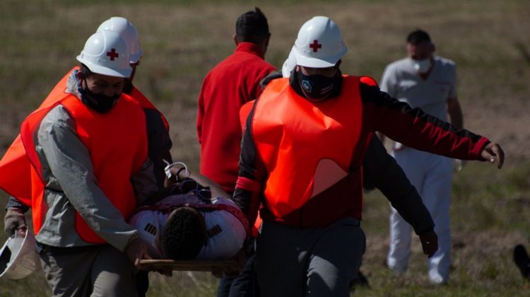 El Aeropuerto Internacional Valle del Conlara realizó un simulacro de accidente aéreo