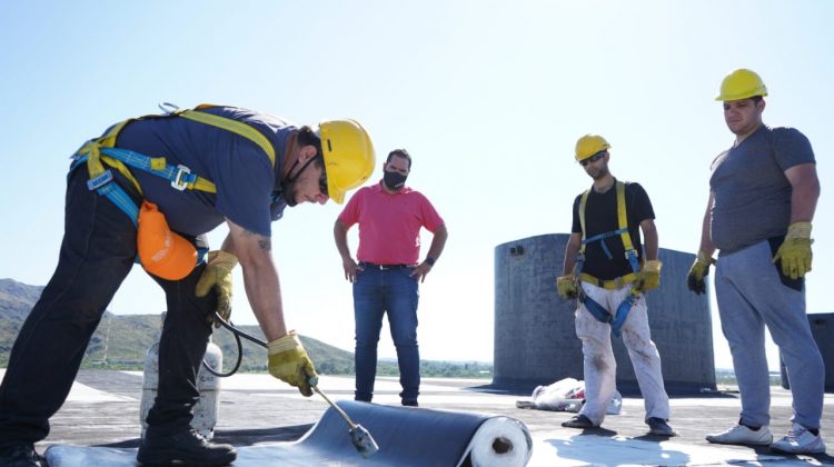 Continúan los trabajos de mejoras en los edificios administrativos