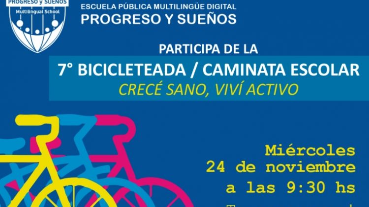 La EPMD “Progreso y Sueños” hará una nueva Bicicleteada / Caminata Escolar