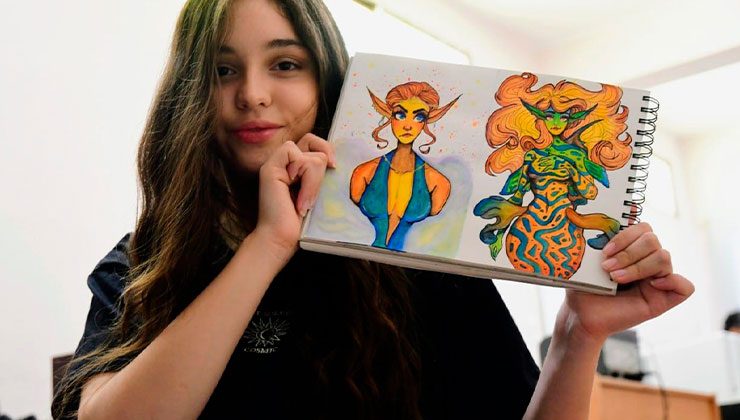 Agostina Balmaceda, una puntana que participa en el Reto Webtoons 2021