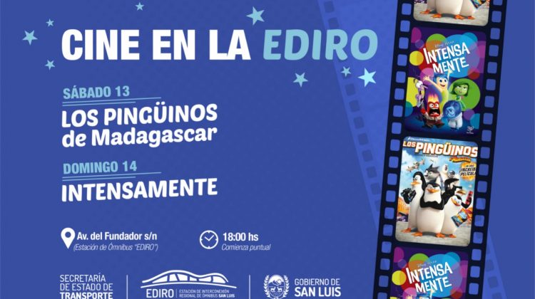 Fin de semana para disfrutar en familia del cine en la EDIRO