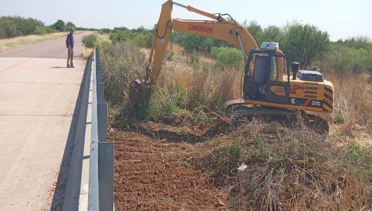 San Luis Agua realizó el encauzamiento del Arroyo Cañada de Vilan