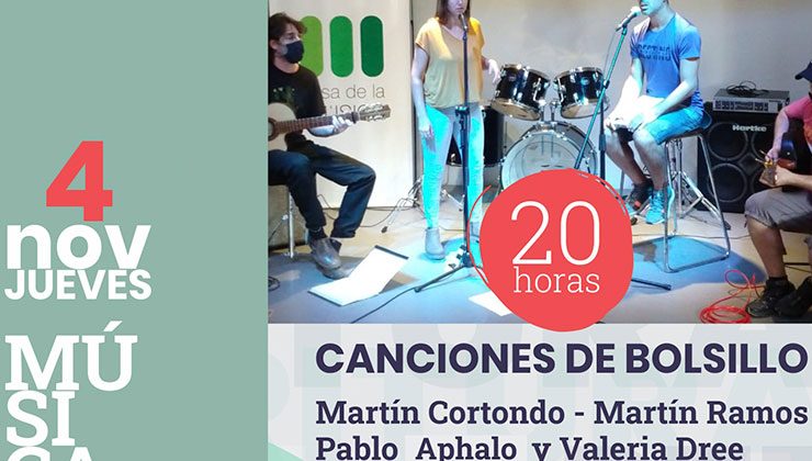 Casa del Poeta presenta un espectáculo de música en vivo con “Canciones de bolsillo”