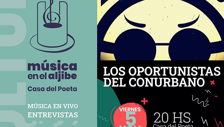 “Música en el aljibe” presenta a Los Oportunistas del Conurbano