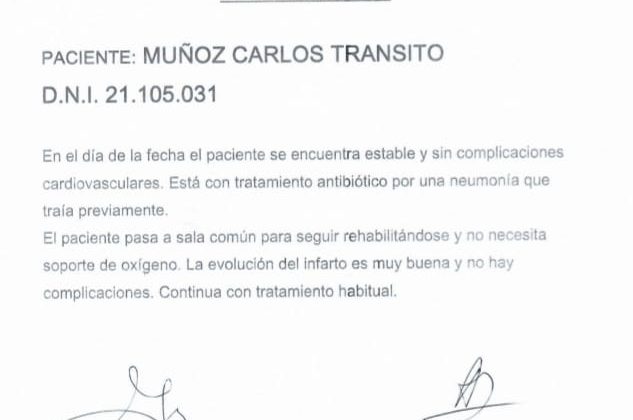 Parte médico del jefe de Área Factibilidad y Urbanización de la Secretaría de Vivienda