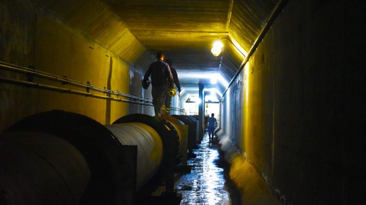 San Luis Agua trabaja en la puesta en valor del descargador de fondo del Dique Nogolí