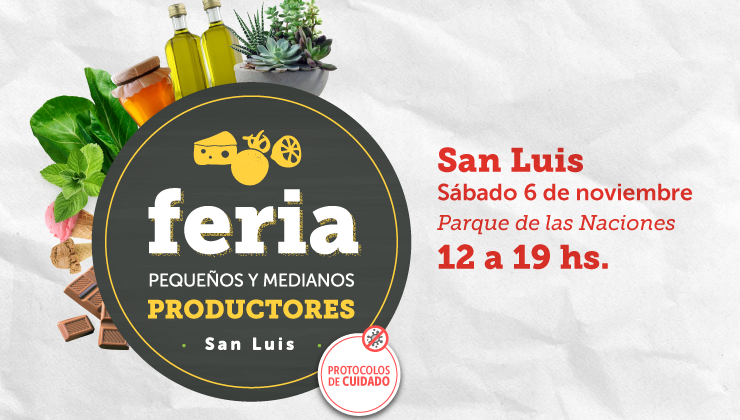 Llega otra edición de la Feria de Pequeños y Medianos Productores al Parque de las Naciones