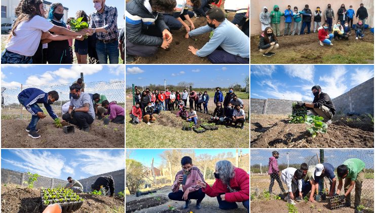 En 2021, el Ministerio de Producción armó más de 70 huertas agroecológicas en distintos puntos de la provincia