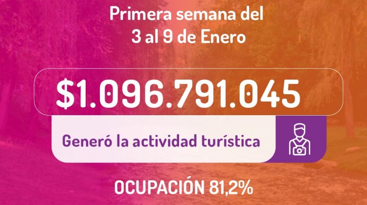 La primera semana de enero presentó un 81,2% de ocupación