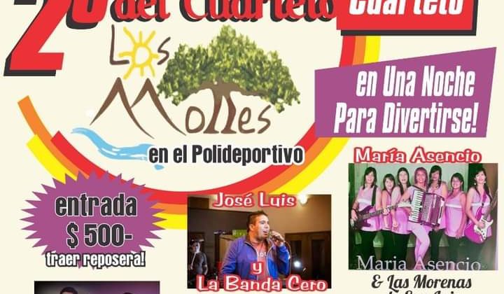 Llega a Los Molles la 2° Fiesta del Cuarteto