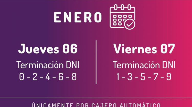 Este jueves y viernes cobrarán los beneficiarios del Plan de Inclusión