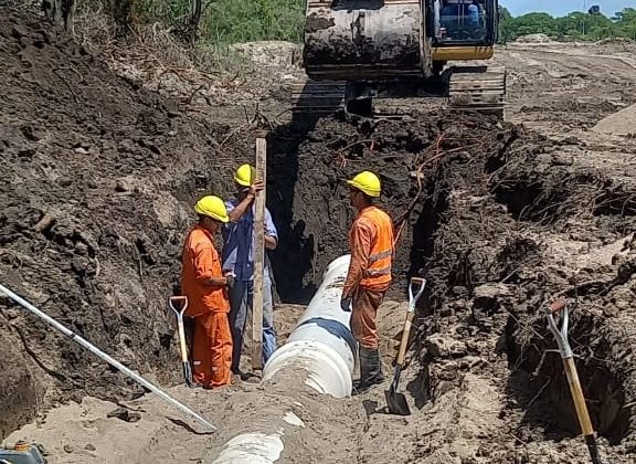 Progresa la obra hídrica que beneficiará a 60 industrias de Villa Mercedes