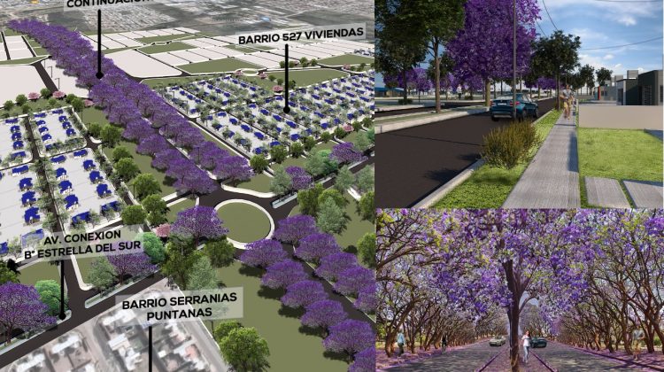 Planificación urbana: se construye una nueva escuela y se proyectan obras viales para comunicar cuatro barrios de la ciudad de San Luis