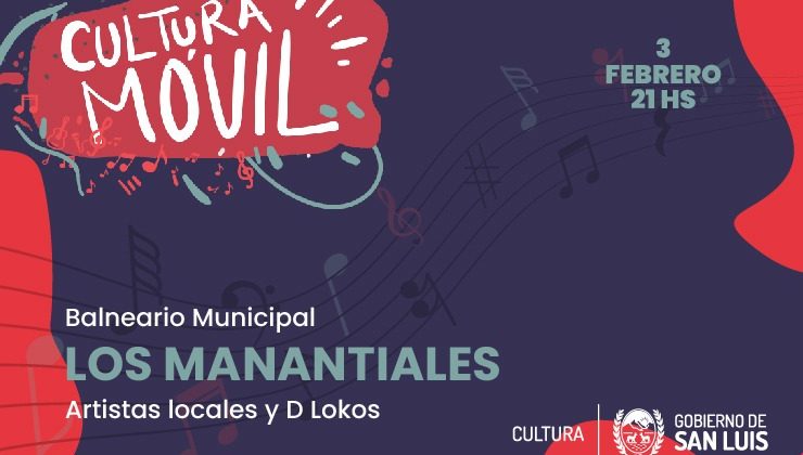 “Cultura Móvil” llega con su música a Los Manantiales