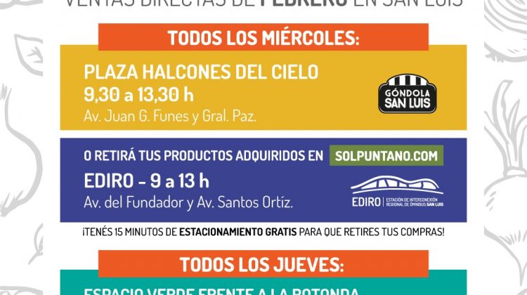 Llegan dos nuevas oportunidades para adquirir productos de Sol Puntano