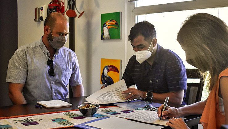 San Luis Logística y la Universidad Nacional de los Comechingones firmaron un convenio de cooperación