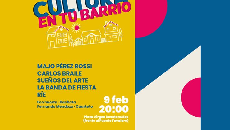 “Cultura en tu barrio” llega este miércoles a la plaza Virgen Desatanudos