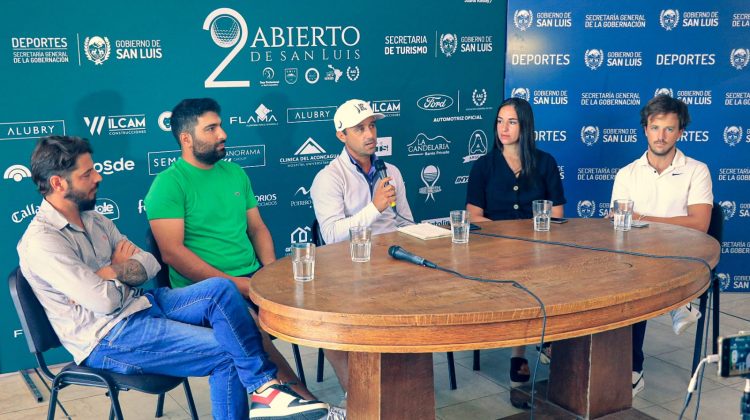 Con expectativas por la llegada de grandes estrellas, presentaron el 2º Abierto de San Luis