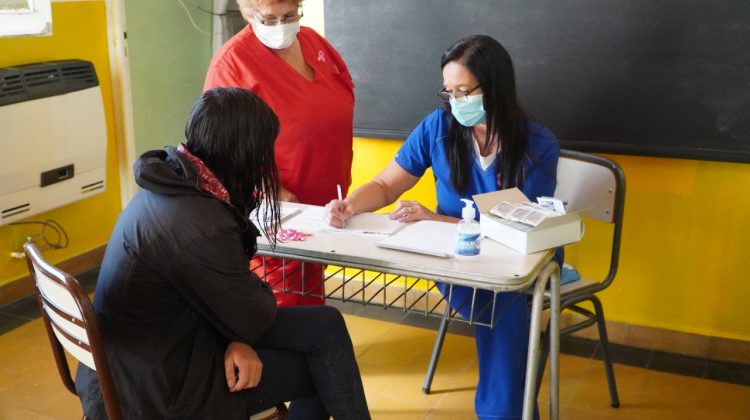 Personal de Salud recorrió el paraje Balcarce