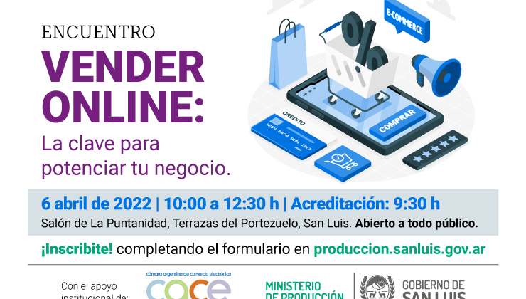 San Luis será sede del encuentro “Vender online: La clave para potenciar tu negocio”