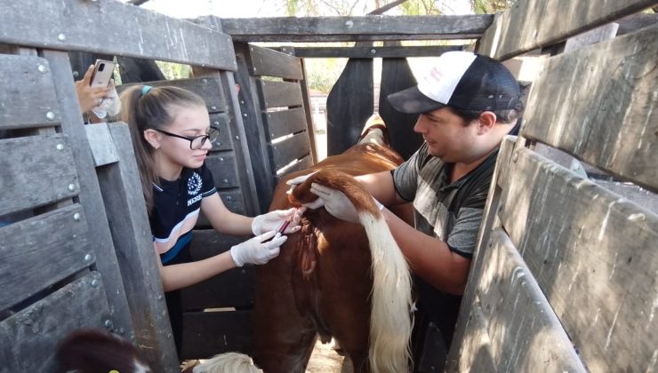 Se realizaron acciones sanitarias en una escuela agrotécnica de Quines