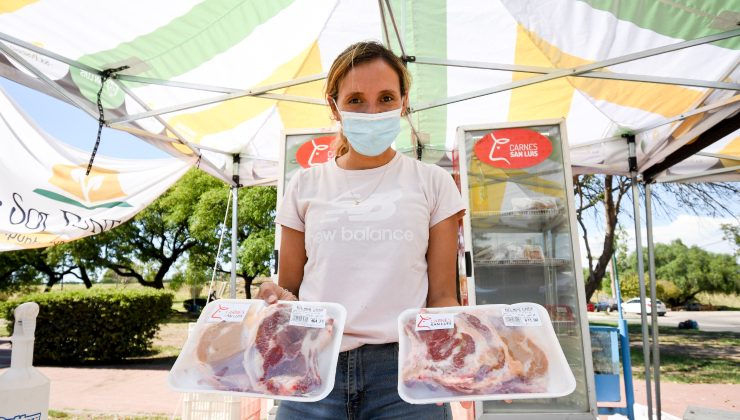 Con un 30% de descuento en carnes, Sol Puntano llega a la Plaza “Halcones del Cielo”