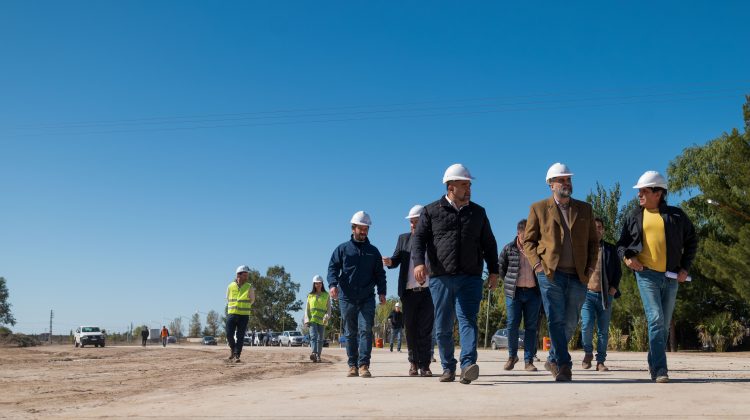 Prosigue a toda marcha el avance de obra de los accesos a la ciudad de Villa Mercedes