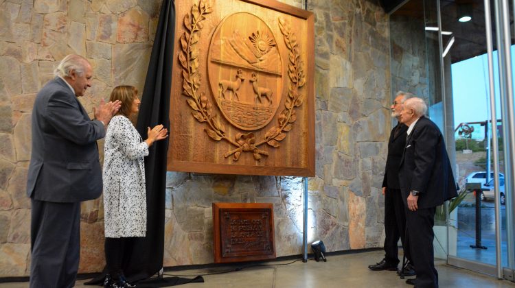 El Escudo de San Luis realizado por Alfredo Calderón Battini ahora embellece y galardona al Salón de la Puntanidad