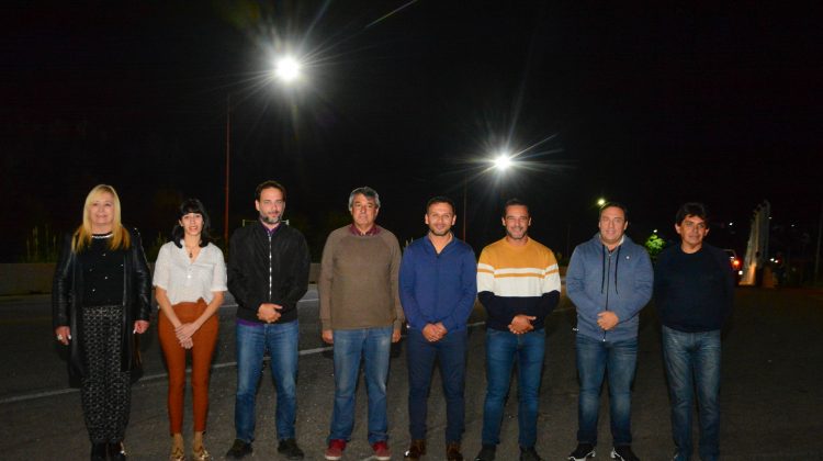 Inauguraron un moderno sistema de iluminación vial en Potrero de los Funes