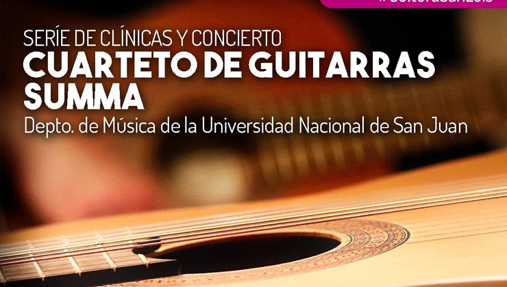 Cultura será parte de una serie de clínicas y conciertos de guitarra