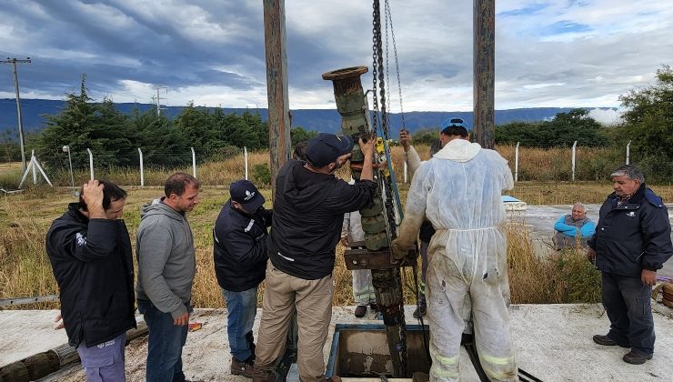 San Luis Agua realizó tareas de mantenimiento en la planta de bombeo de la Villa de Merlo