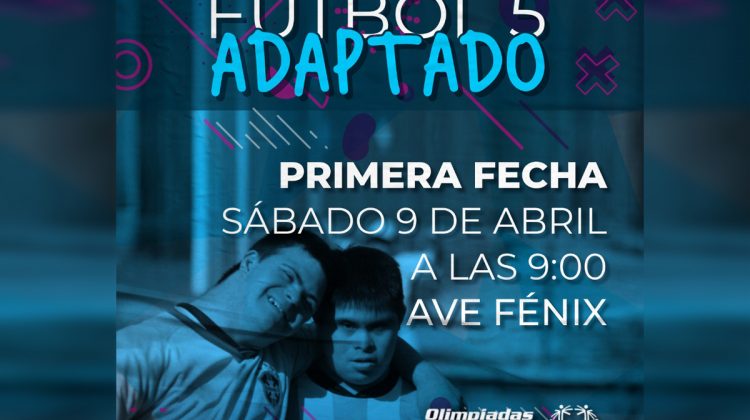 Este sábado comienza la Liga Provincial de Fútbol 5 Adaptado en el “Ave Fénix”