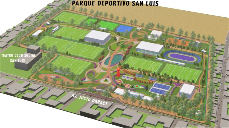 El Parque Deportivo San Luis será un disfrute para las familias puntanas