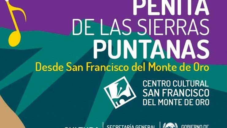 Este sábado llega el Ciclo “Peñitas de las Sierras Puntanas” a San Francisco