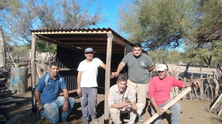 Se construyó un nuevo refugio para cabritos en el norte provincial