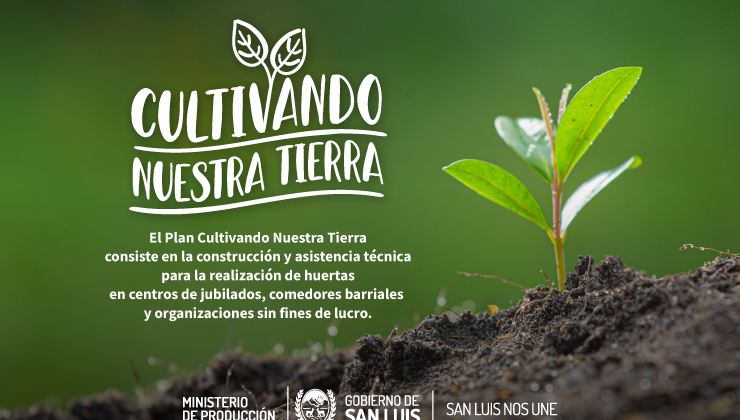 Plan “Cultivando Nuestra Tierra” llega a centros de jubilados, comedores barriales e instituciones