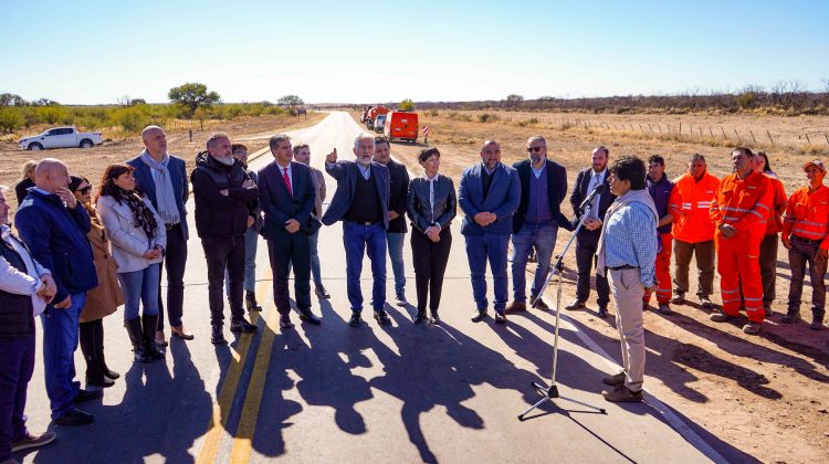 Rodríguez Saá inauguró la repavimentación de la Ruta Provincial N° 36